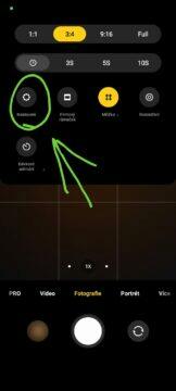 vodoznak Xiaomi MIUI 2 fotoaparát menu