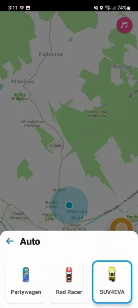 Waze Retro Mode auto