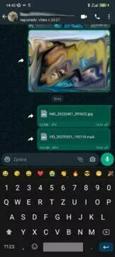 WhatsApp jak posílat fotky videa bez ztráty kvality 5 odesláno