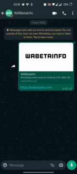 WhatsApp reakce širší nabídka ukázka WABetaInfo