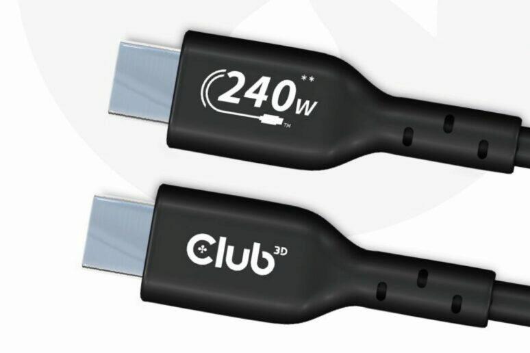 240W nabíjení kabely Club 3D