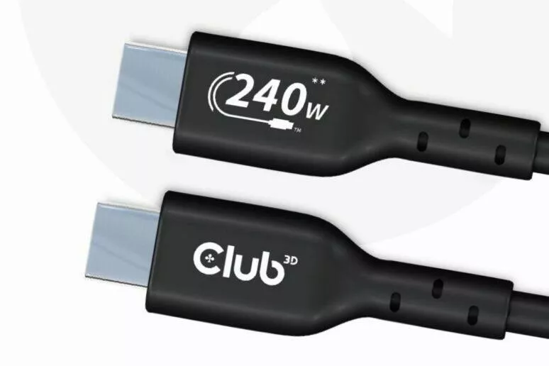 240W nabíjení kabely Club 3D