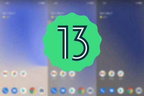 Android 13 stmívání tapet foto ukázka
