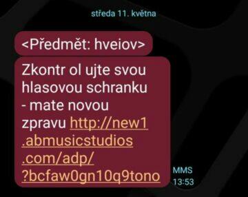 Flubot vir ČR hlasová zpráva podvod upozornění