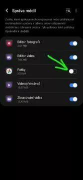 fotky google mazání z galerie povolení 8 přepínač