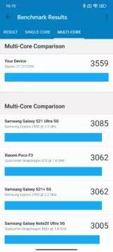 geekbench poco f4 gt