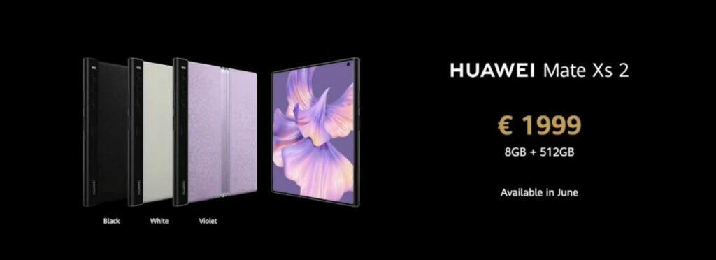 Huawei Mate Xs 2 cena barvy Evropa