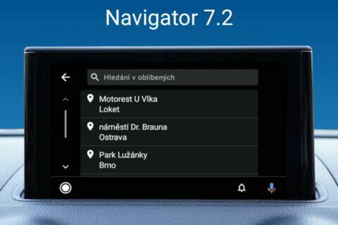MapFactor Navigator 7.2 android auto novinky