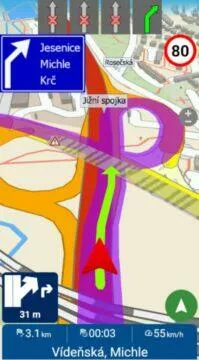 MapFactor Navigator 7.2 navigace