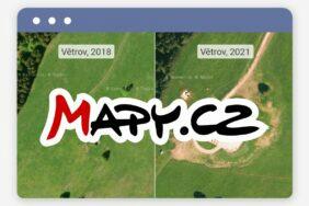 Mapy.cz aktualizovaní letecké snímky Morava Slezsko ortofoto 2022