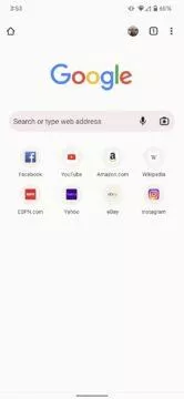 mobilní Google Chrome kanál Objevit Discover vypnutí vypnuto