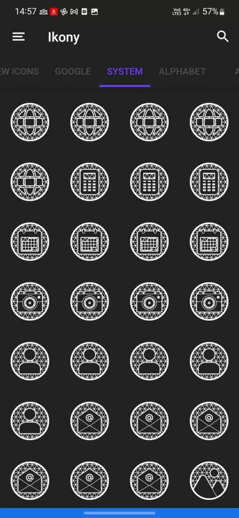 net white icon pack