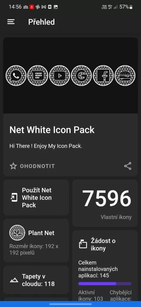 net white icon pack free