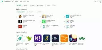 Obchod Google Play web redesign nový vzhled aplikace