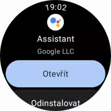 Samsung Galaxy Watch4 Google Asistent aktivace 4 otevřít