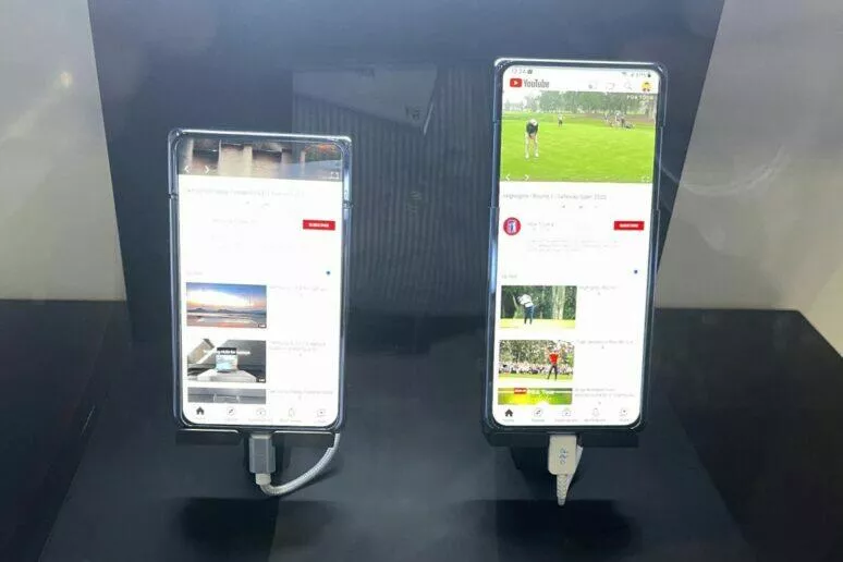 Samsung rolovací displej koncept ukázka Samsung rolovací displej koncept ukázka