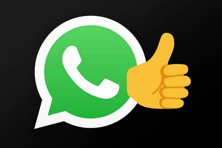 WhatsApp reakce na zprávy oznámení spuštění