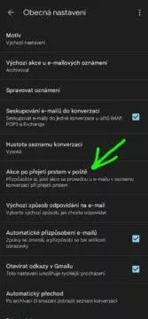 3 tipy aplikace Gmail akce po přejetí prstem 1