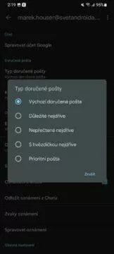 3 tipy aplikace Gmail typ doručené pošty 2