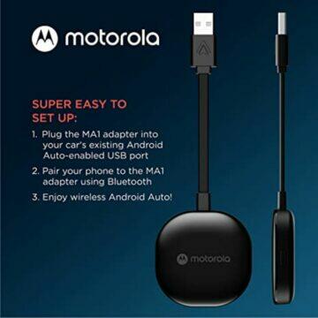 bezdrátové Android Auto Motorola MA1 návod