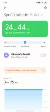 jak zvýšit výdrž baterie android