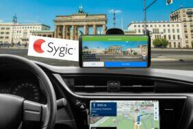 Sygic dva displeje Android Auto mobil