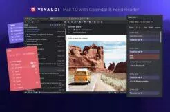 Vivaldi Mail kalendář RSS čtečka