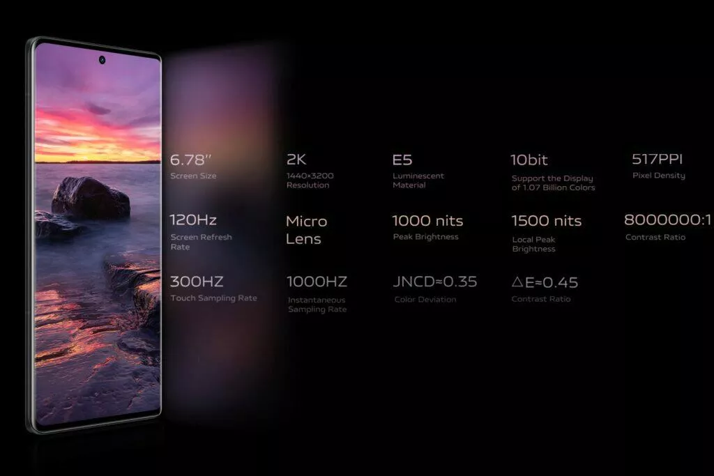 vivo x80 pro displej