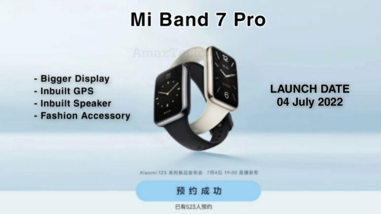 Xiaomi Mi Band 7 Pro - Official First Look | Inbuilt GPS - Inbuilt Speaker - Bigger Display