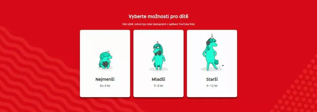 YouTube Kids videa děti návod věk kategorie