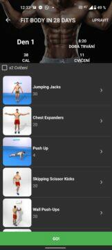 aplikace na cvičení android