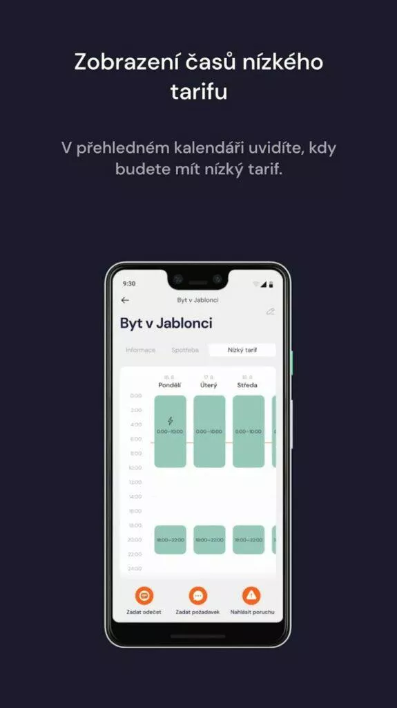 ČEZ mobilní aplikace Proud 2 přehled