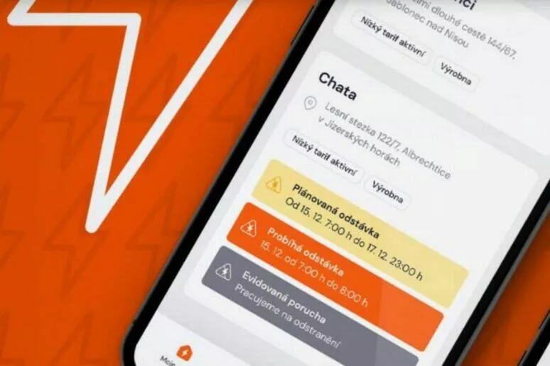 ČEZ mobilní aplikace Proud