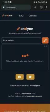 Craiyon AI mobil kreslení generátor obrázků DALL-E mini proces
