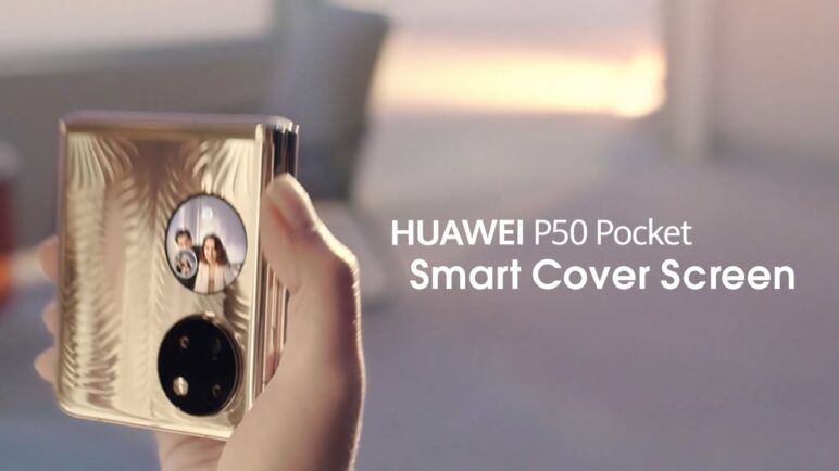 HUAWEI P50 Pocket - Smart Cover Screen