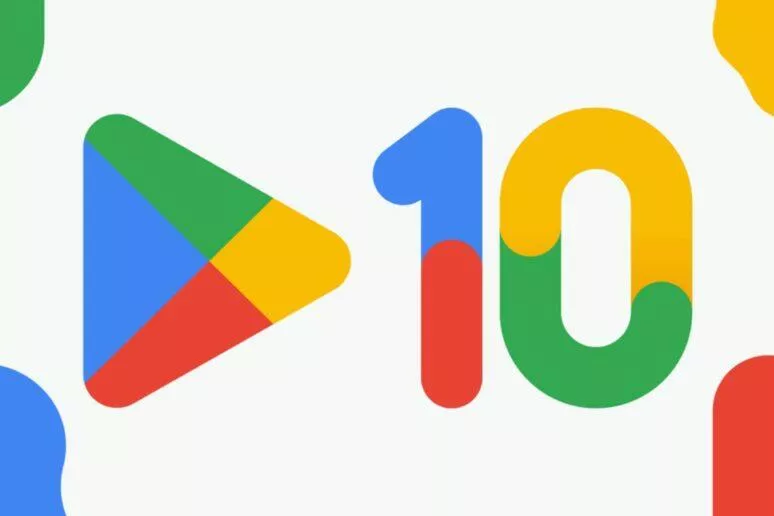 Obchod Google Play 10 let Play Points nové logo