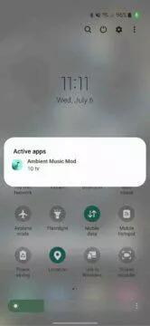 One UI 5 Android 13 Samsung ukázky aktivní aplikace