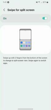 One UI 5 Android 13 Samsung ukázky gesta split screen