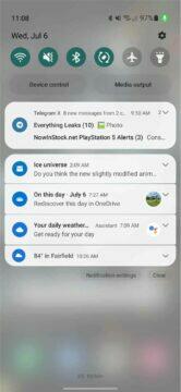 One UI 5 Android 13 Samsung ukázky notifikace 5