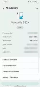 One UI 5 Android 13 Samsung ukázky obrázek telefonu