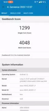 rog phone 6 geekbench