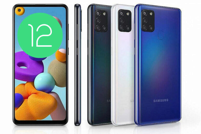 samsung galaxy a21s android 12
