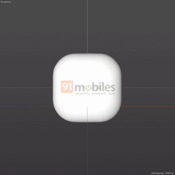 Samsung Galaxy Buds2 Pro rendery white