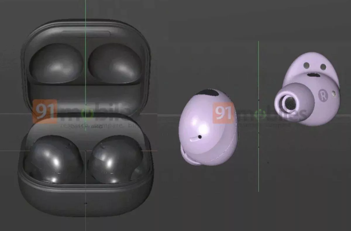 samsung galaxy buds2 pro rendery