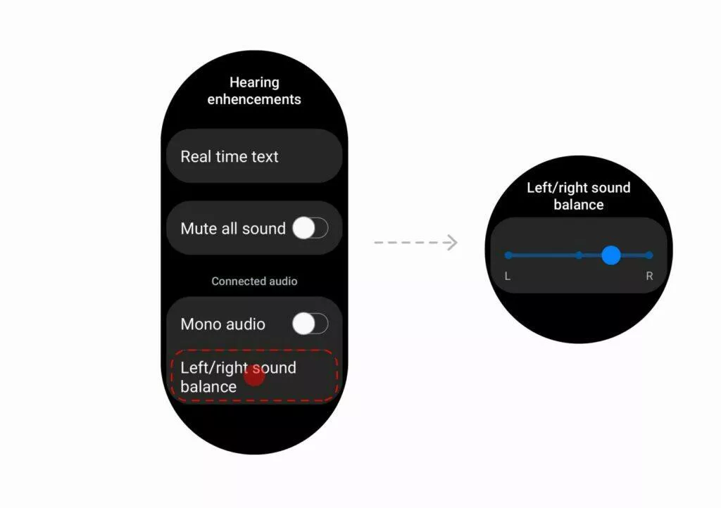 Samsung Galaxy Watch5 Wear OS 3.5 One UI Watch 3.5 balance