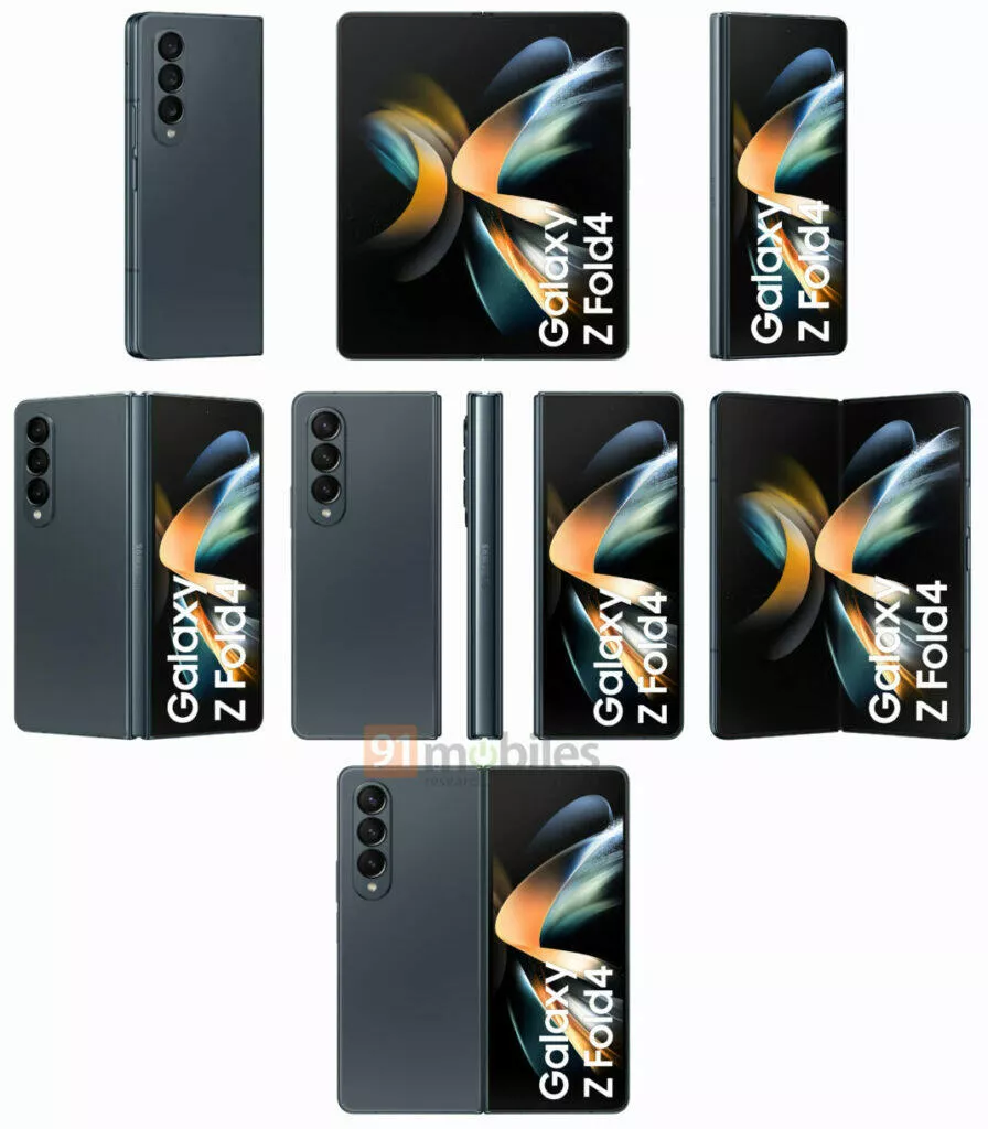 samsung galaxy z fold4 zelená