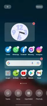 widgety realme ui