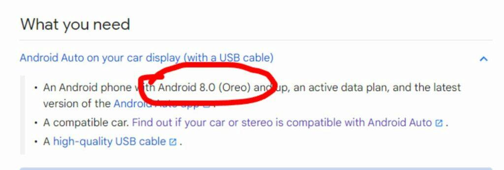 Android Auto Android 8.0 Oreo omezení podpora