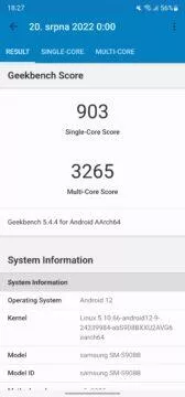 galaxy s22 ultra geekbench