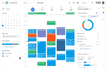 Google Kalendář Workspace barvy třídění událostí 2